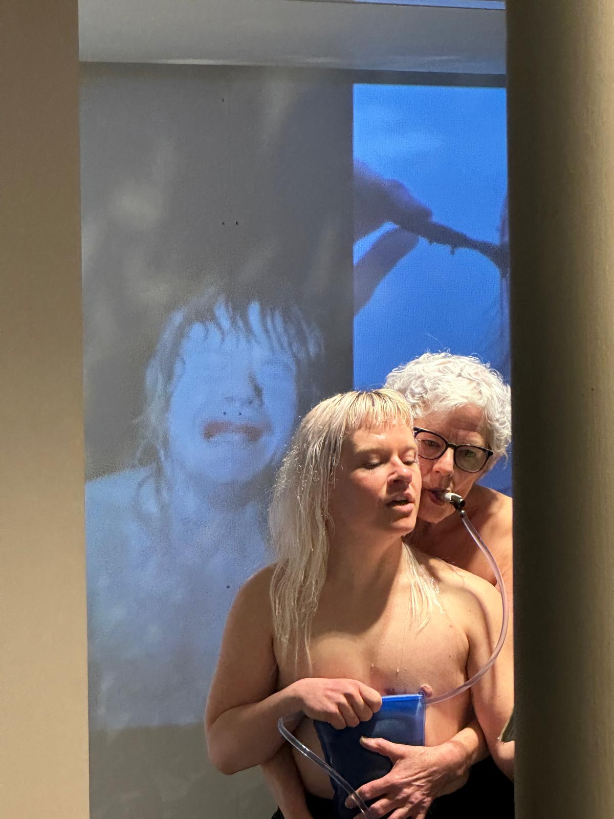 Performance.  She asks; What is hope. Anne Chris van Doesburg